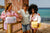 Retro Classic Vintage  Cooler-by Polar Box-yellow  + brown strap